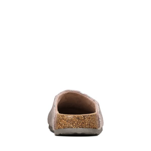 Clarks Womens Fireside Home Slippers Mauve | CA-2187465